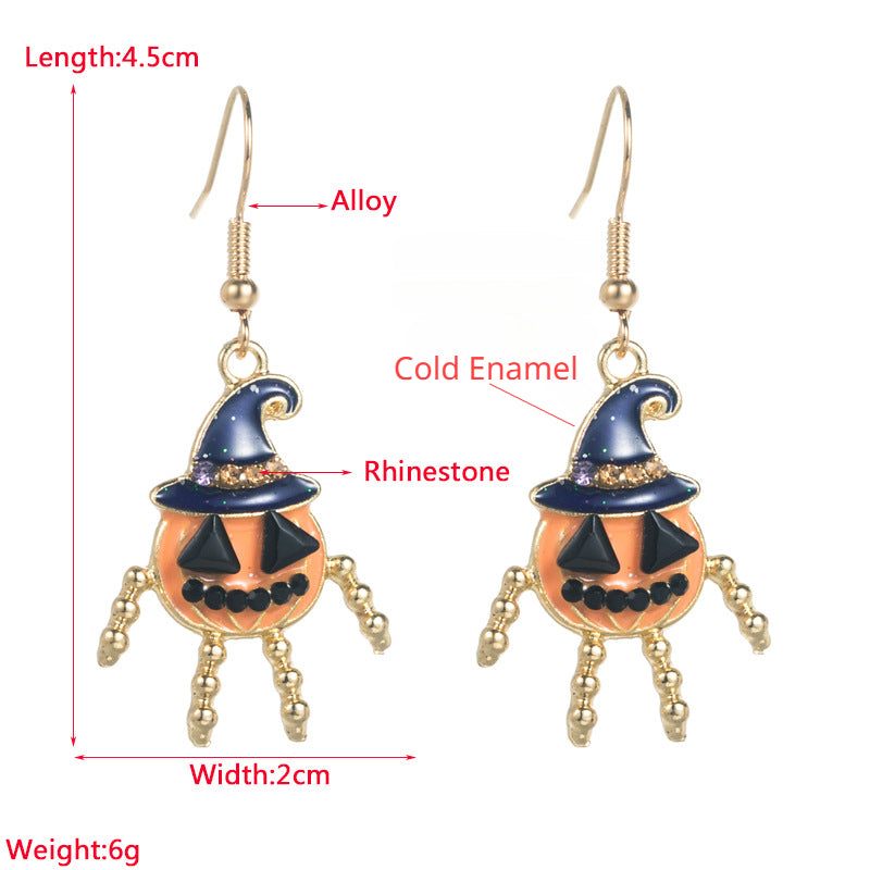 Halloween Earrings - Pumpkin