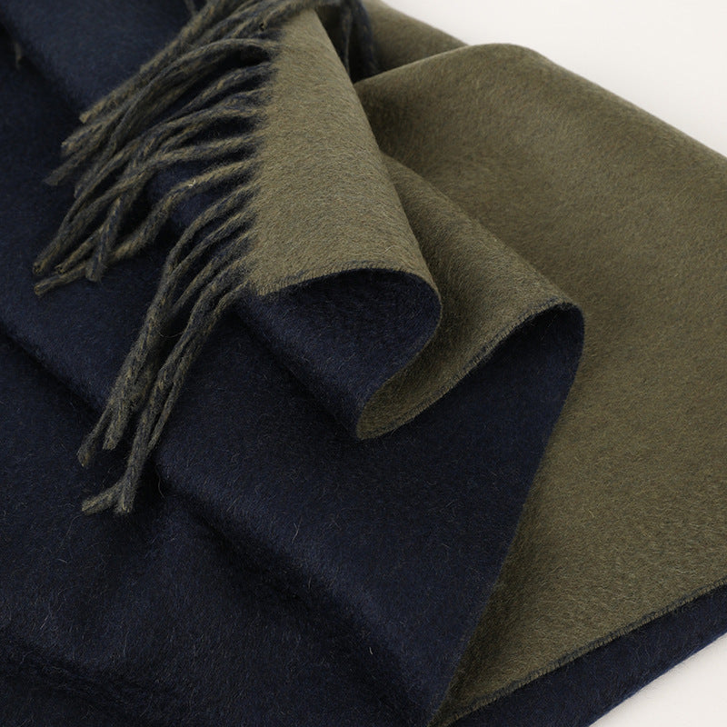 Evergreen and Indigo Colours- Pure Cashmere Large Shawl-190cm x 70cm-Captivating Water Ripple Artistry
Adorn yourself with the enchanting water ripple pattern, a hallmark of artistic brilliance and timeless elegance. This intricate design adds a sophisticated texture, transforming the shawl into a statement piece that exudes grace and style.