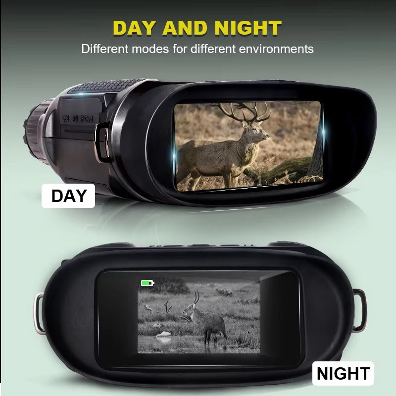 Wisdom View|Infrared Night Vision Binocular|Day and Night Use|magnification 3.5X to 7X
Advanced Optical Technology
FMC Lens: Equipped with a Fully Multi-Coated (FMC) blue film objective lens, these binoculars minimize reflections and maximize light transmission, resulting in sharper and brighter images. This ensures true color fidelity during the day and clear images at night.
F-Number of 1.2: The f-number indicates the lens's ability to gather light. With an f-number of 1.2, these binoculars excel in low