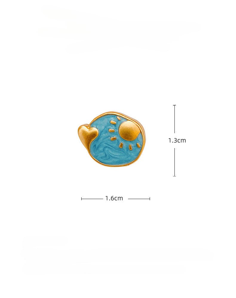 Stud Earrings-inpired by The Starry Night