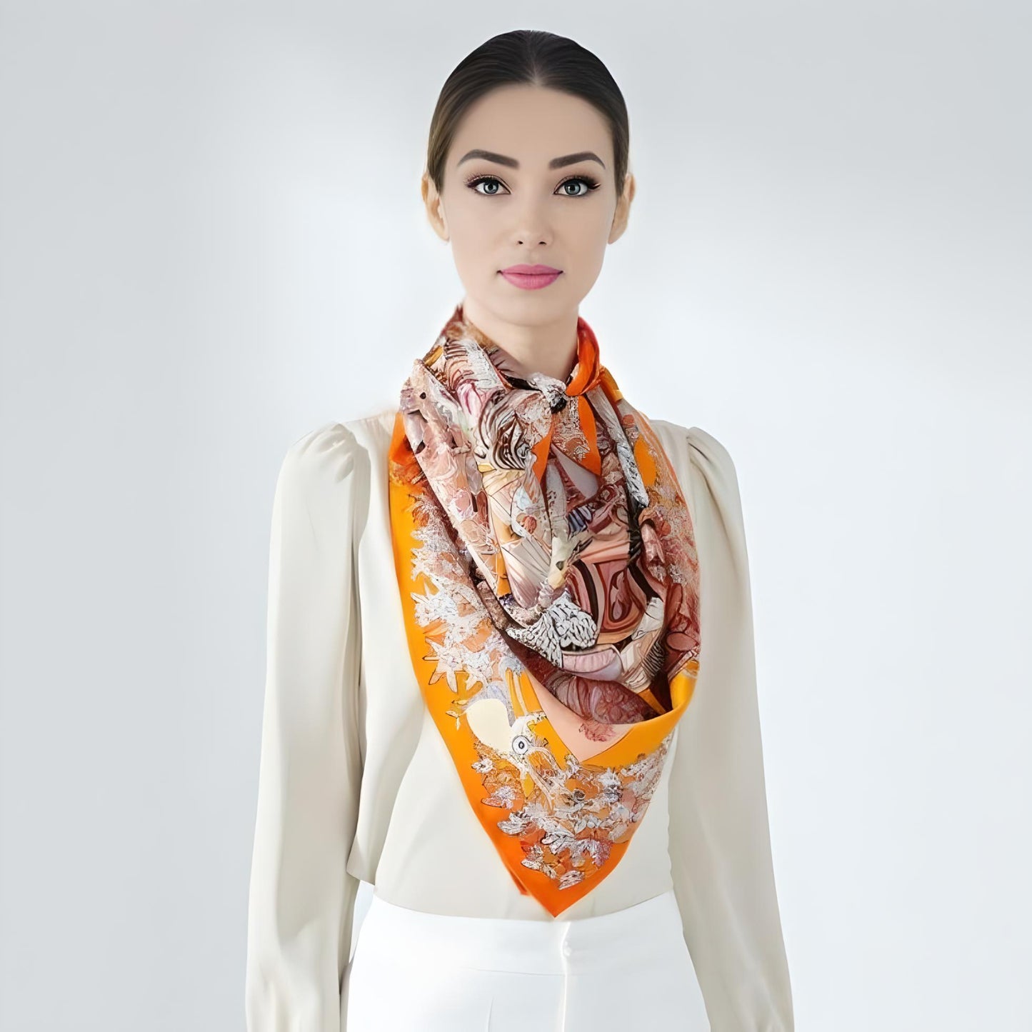 Tale-Tails|106cmx106cm|Silk Twill Scarf|Celebrate the wonders of nature and the joy of reading - Jin's Finds