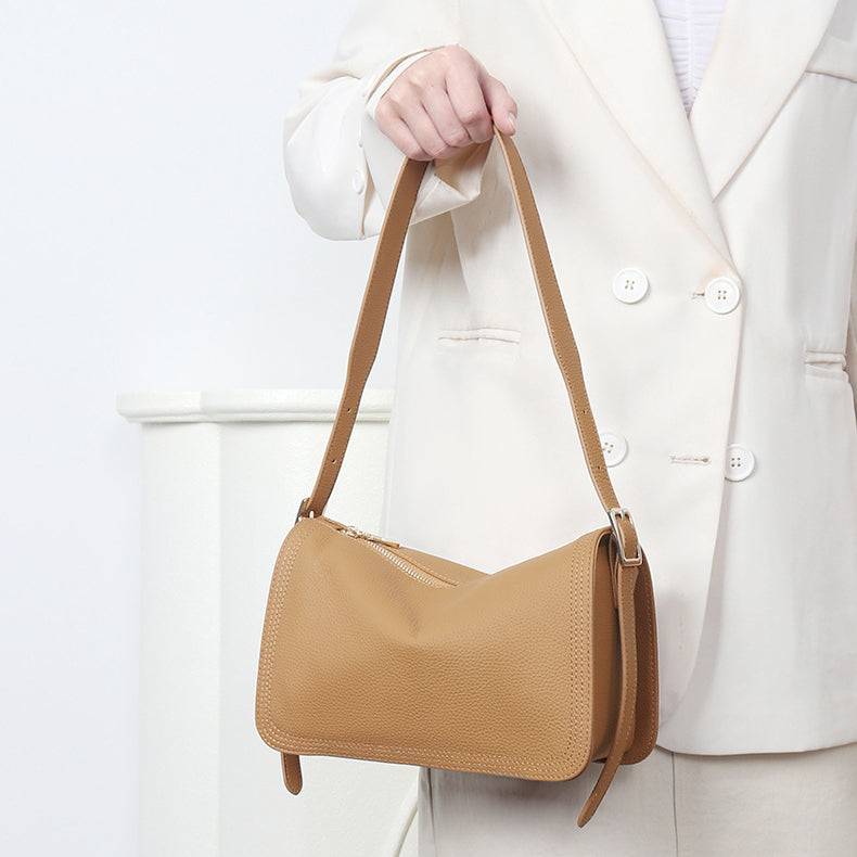 Petite Posh|Premium Full-Grain Cowhide|Shoulder Bag|Crossbody Bag|Medium Size - Jin's Finds