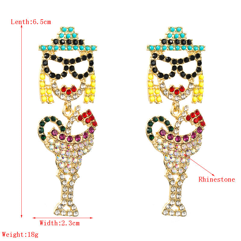 Bohemian Style Earrings -Rhinestone