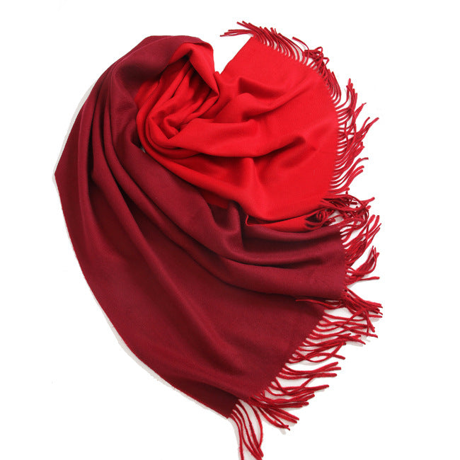 Opulent Cashmere Shawl|Double-Faced Wrap|An Embrace of Elegance|100% Cashmere