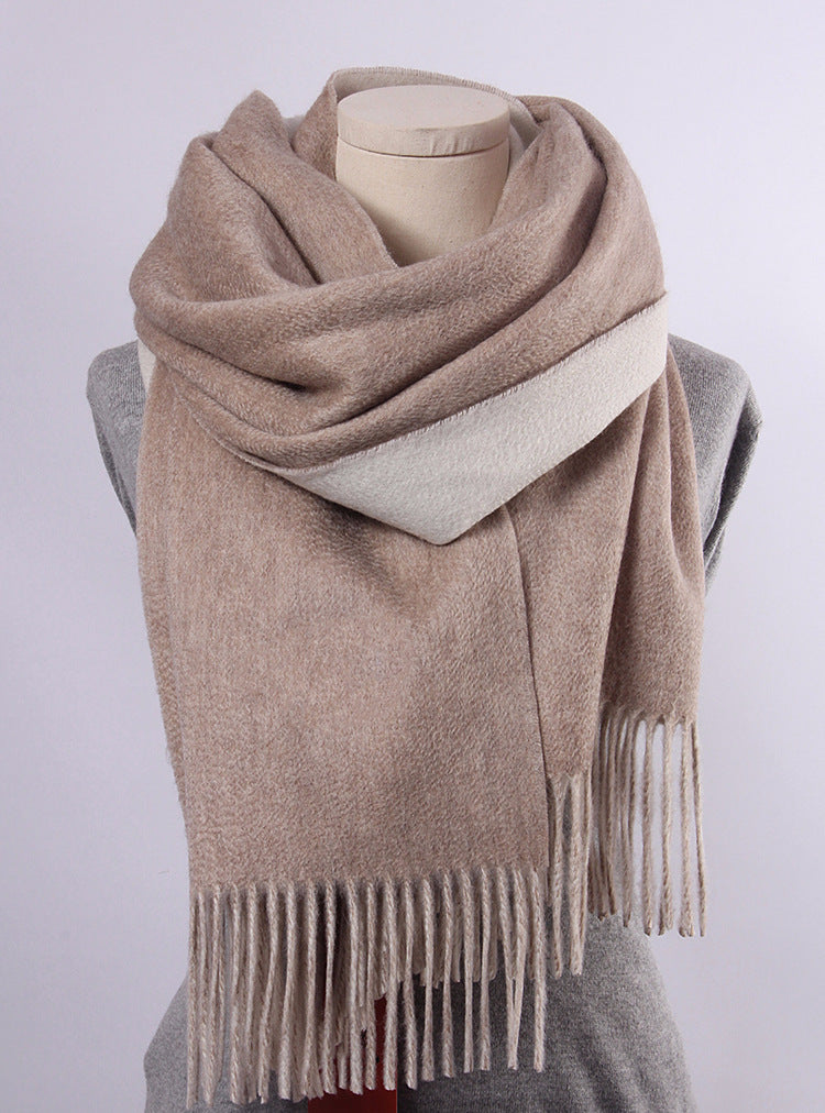 Opulent Cashmere Shawl|Double-Faced Wrap|An Embrace of Elegance|100% Cashmere