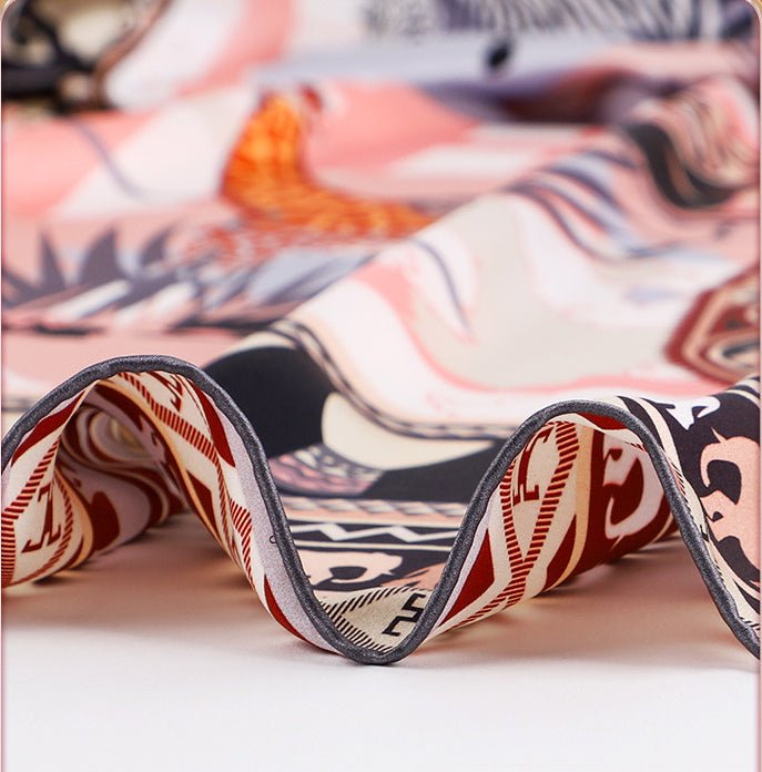 100% Crepe Plain Satin Silk Scarf|106cm x 106cm|Mursi Village|Epitomizes Luxury and Elegance - Jin's Finds