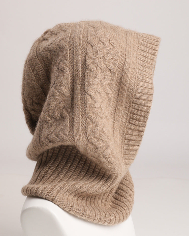 Arctic Embrace|Cashmere Hooded Beanie|All-Gender Style|Unmatched Comfort and Fit