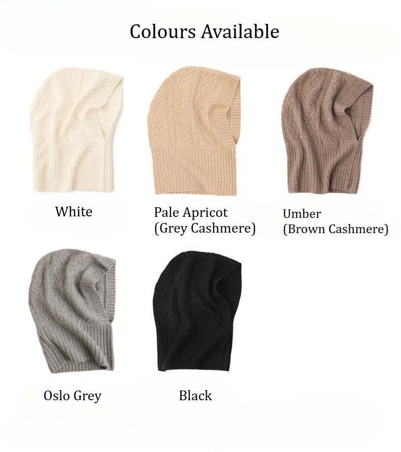 Arctic Embrace|Cashmere Hooded Beanie|All-Gender Style|Unmatched Comfort and Fit