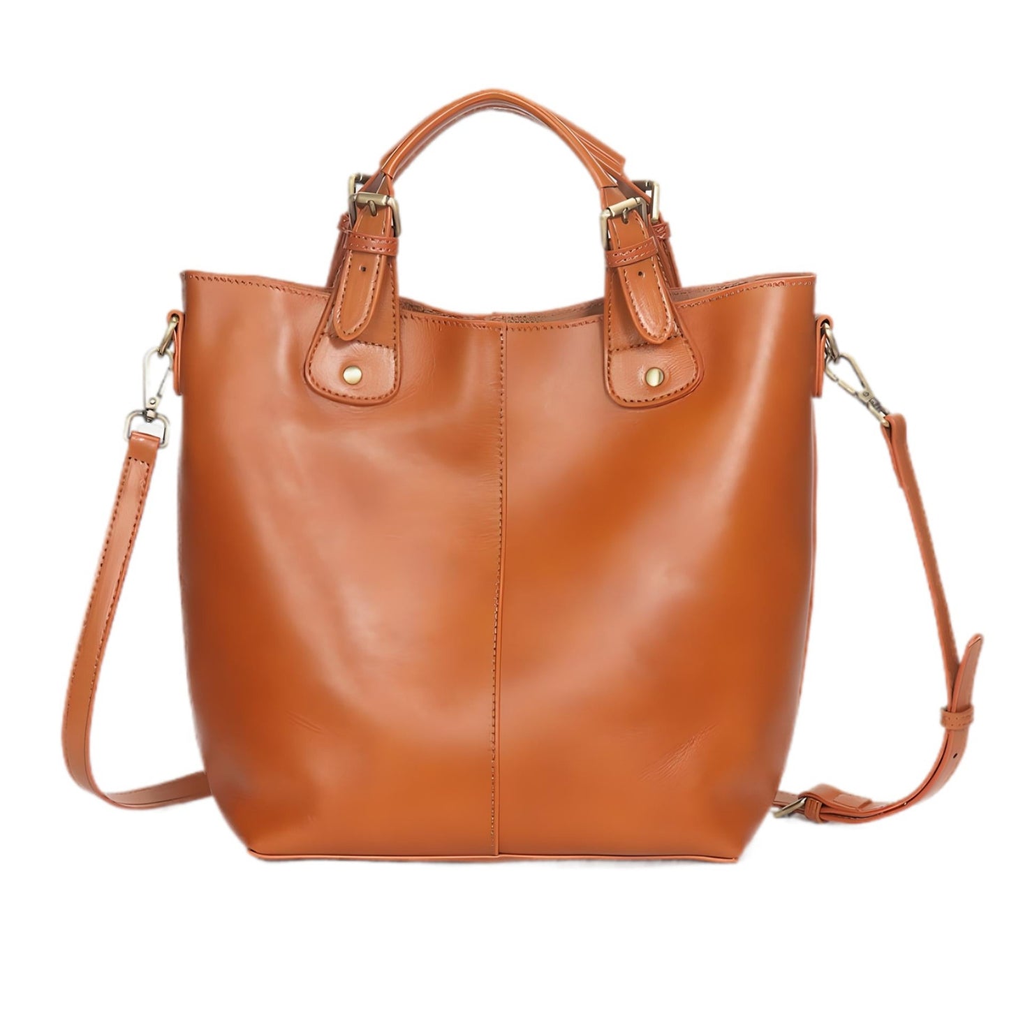 Tote Deluxe|Top-Grain Oil-wax Cowhide|Genuine Leather Tote Bag|Versatile Statement
