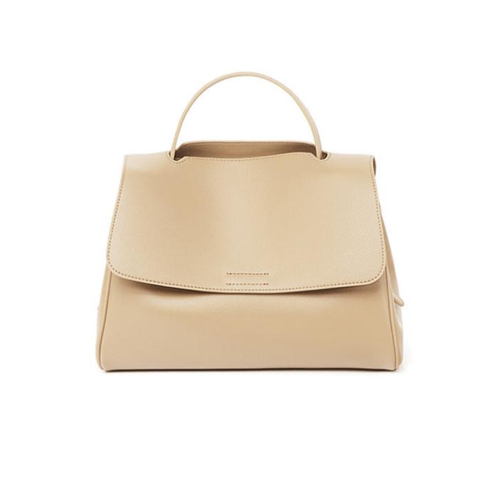 Executive Ensemble|Premium Split Cowhide Leather Satchel Bag-Sunbeam Colour