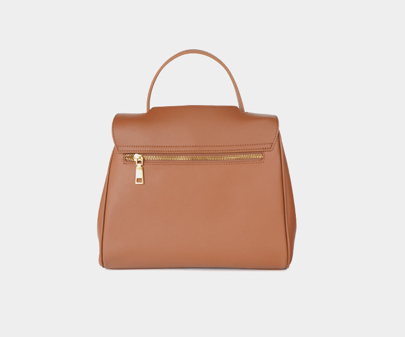 Executive_Ensemble_Premium_Split_Cowhide_Leather_Satchel_Bag-Mahogany_Colour -Back-premium materials, spacious design