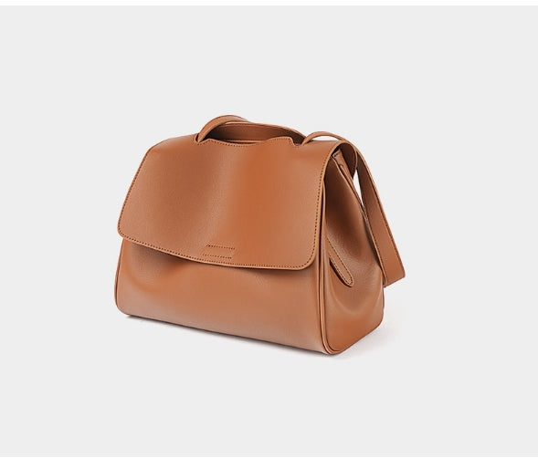 Executive_Ensemble_Premium_Split_Cowhide_Leather_Satchel_Bag-Mahogany Colour-Generous Capacity in a Sleek Design-Flap Bag-Magnetic Snap