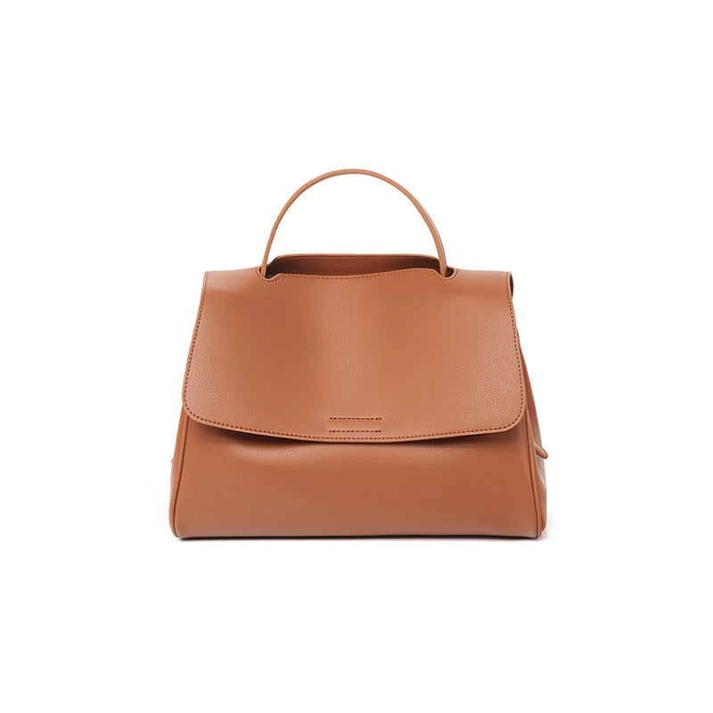 Executive Ensemble|Premium Split Cowhide Leather Satchel Bag-Mahogany Colour