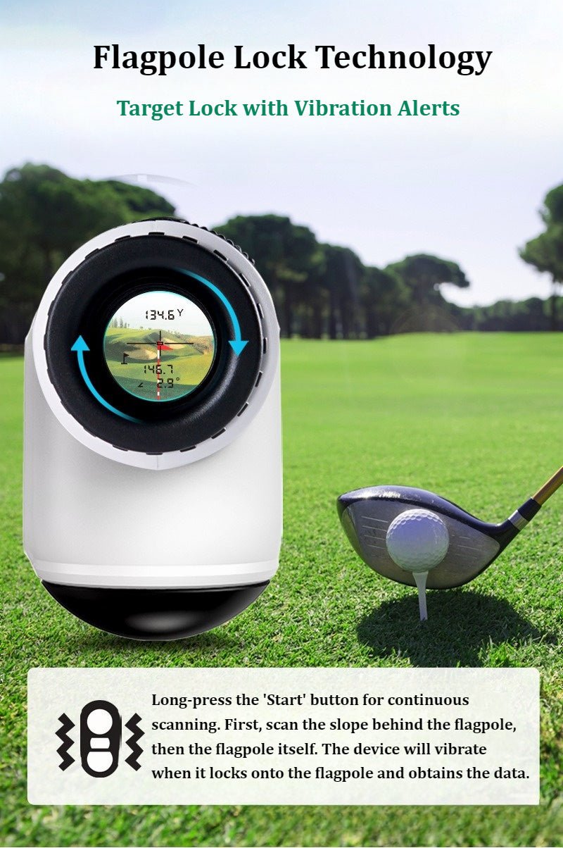 FalconFocus-Golf Range Finder-Flagpole Locking