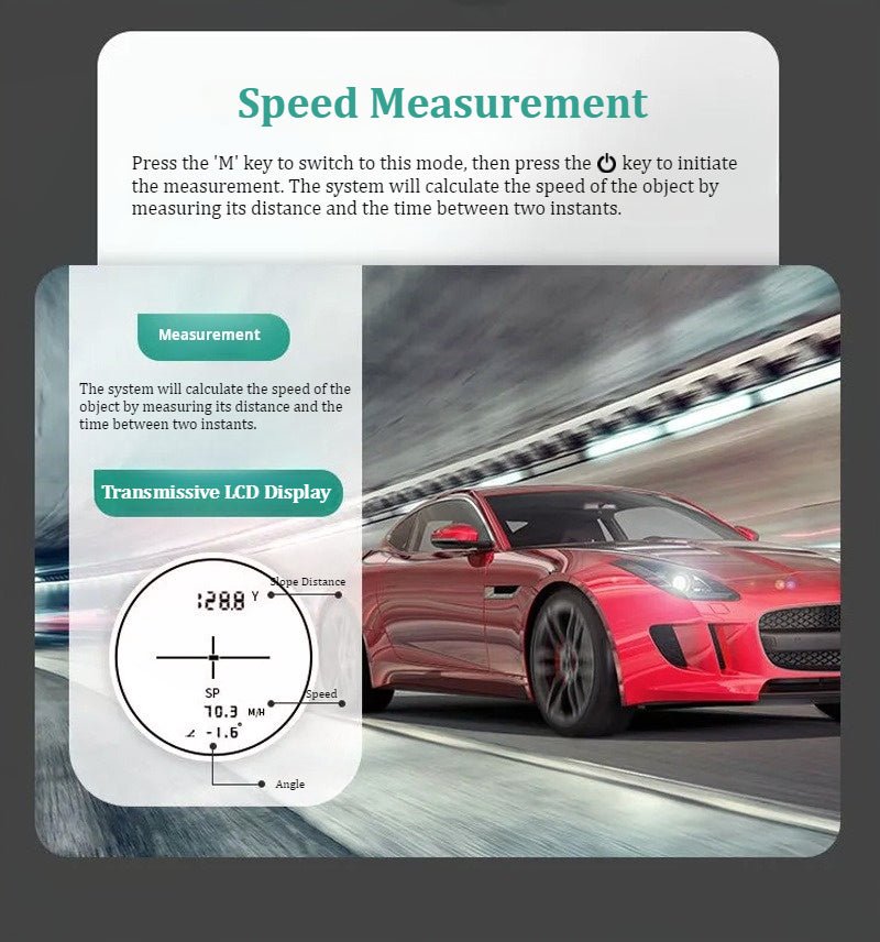 FalconFocus-Golf Range Finder-Speed Measurement