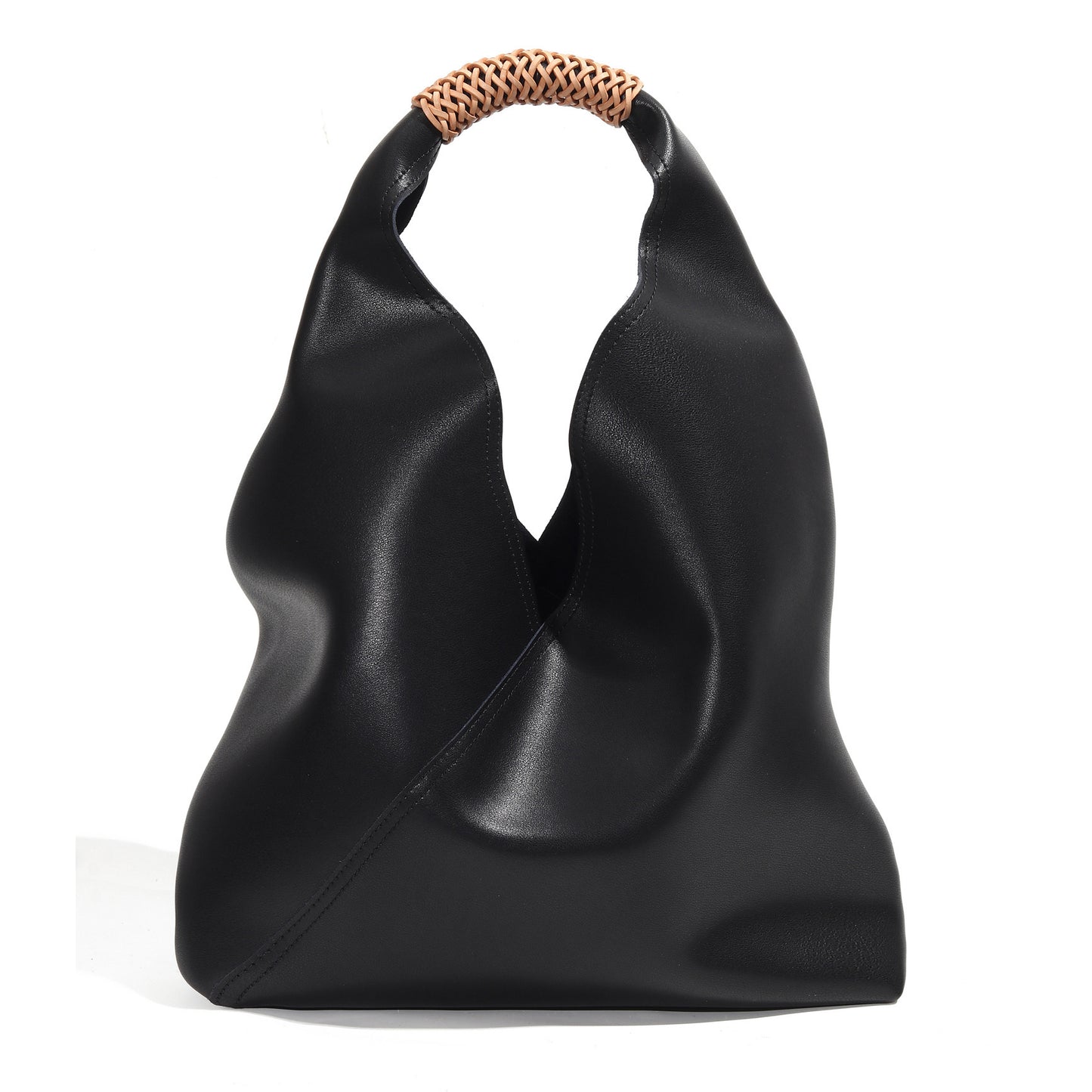 The Essential Enclave|Bucket Bag Masterpiece|Small Grain Cowide Leather-Mystery Black-Classic Stitch