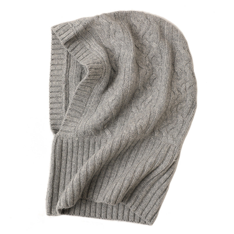 Arctic Embrace|Cashmere Hooded Beanie|All-Gender Style|Unmatched Comfort and Fit