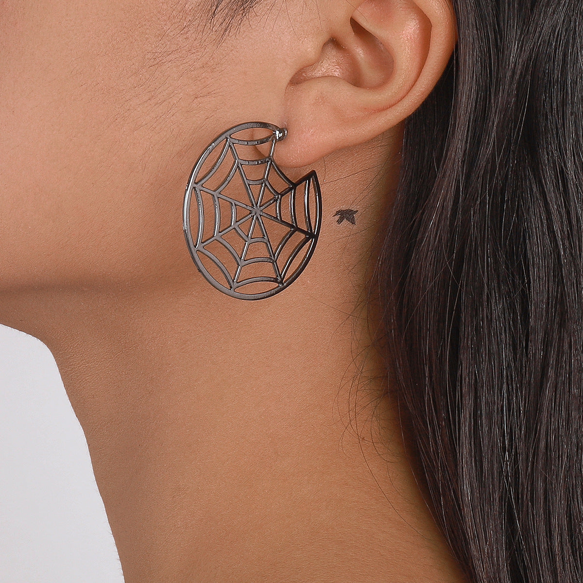 Halloween Earring -Spider and Spider web