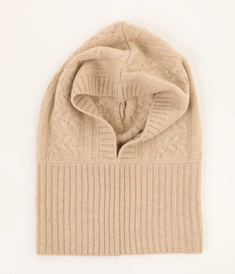 Arctic Embrace|Cashmere Hooded Beanie|All-Gender Style|Unmatched Comfort and Fit