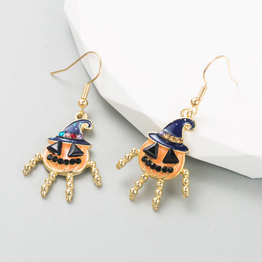 Halloween Earrings - Pumpkin