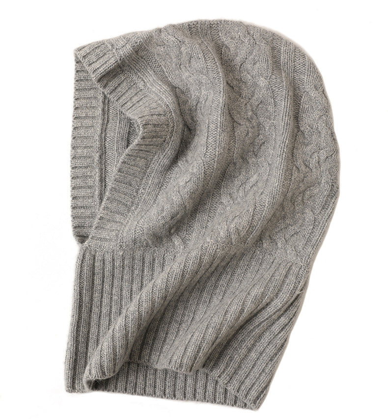 Arctic Embrace|Cashmere Hooded Beanie|All-Gender Style|Unmatched Comfort and Fit