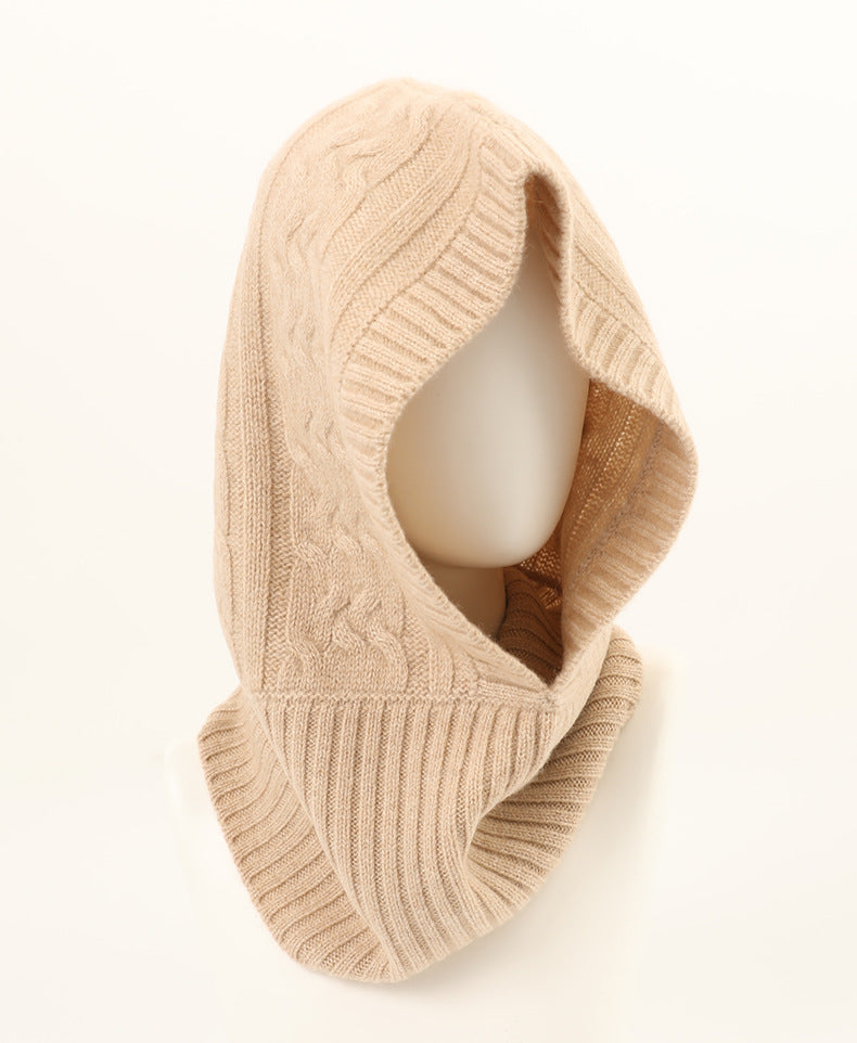 Arctic Embrace|Cashmere Hooded Beanie|All-Gender Style|Unmatched Comfort and Fit