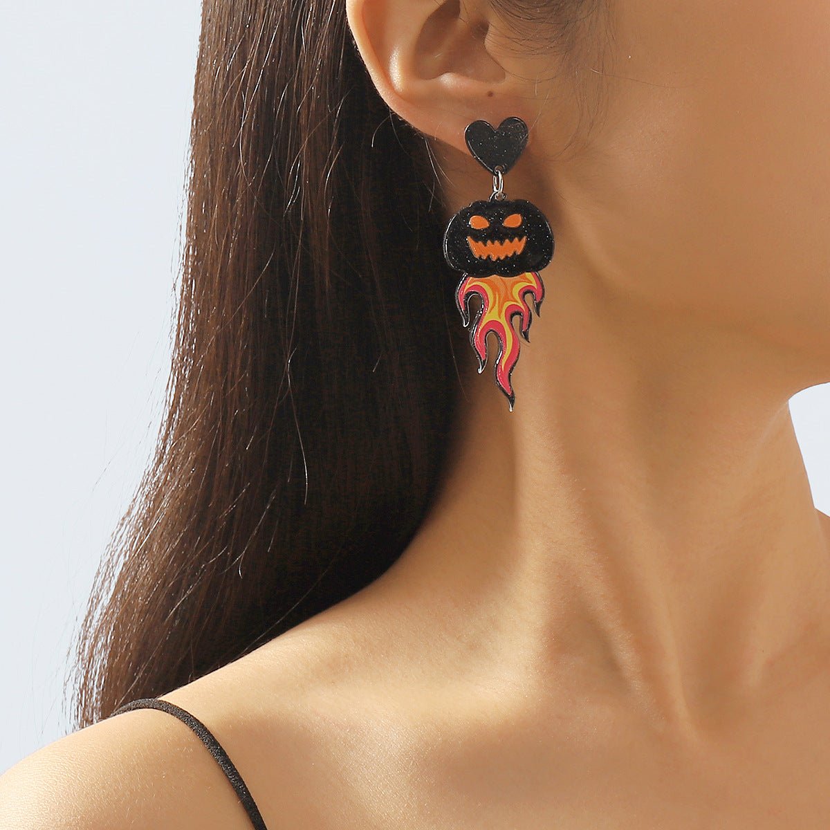 Halloween Pumkin Earrings - fierce pumkin