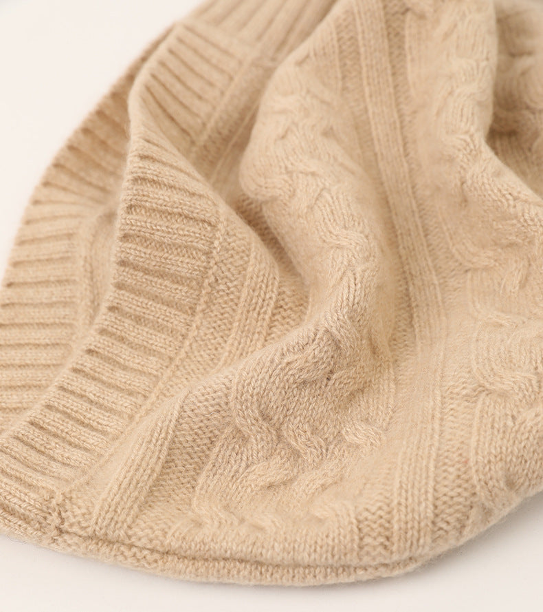 Arctic Embrace|Cashmere Hooded Beanie|All-Gender Style|Unmatched Comfort and Fit