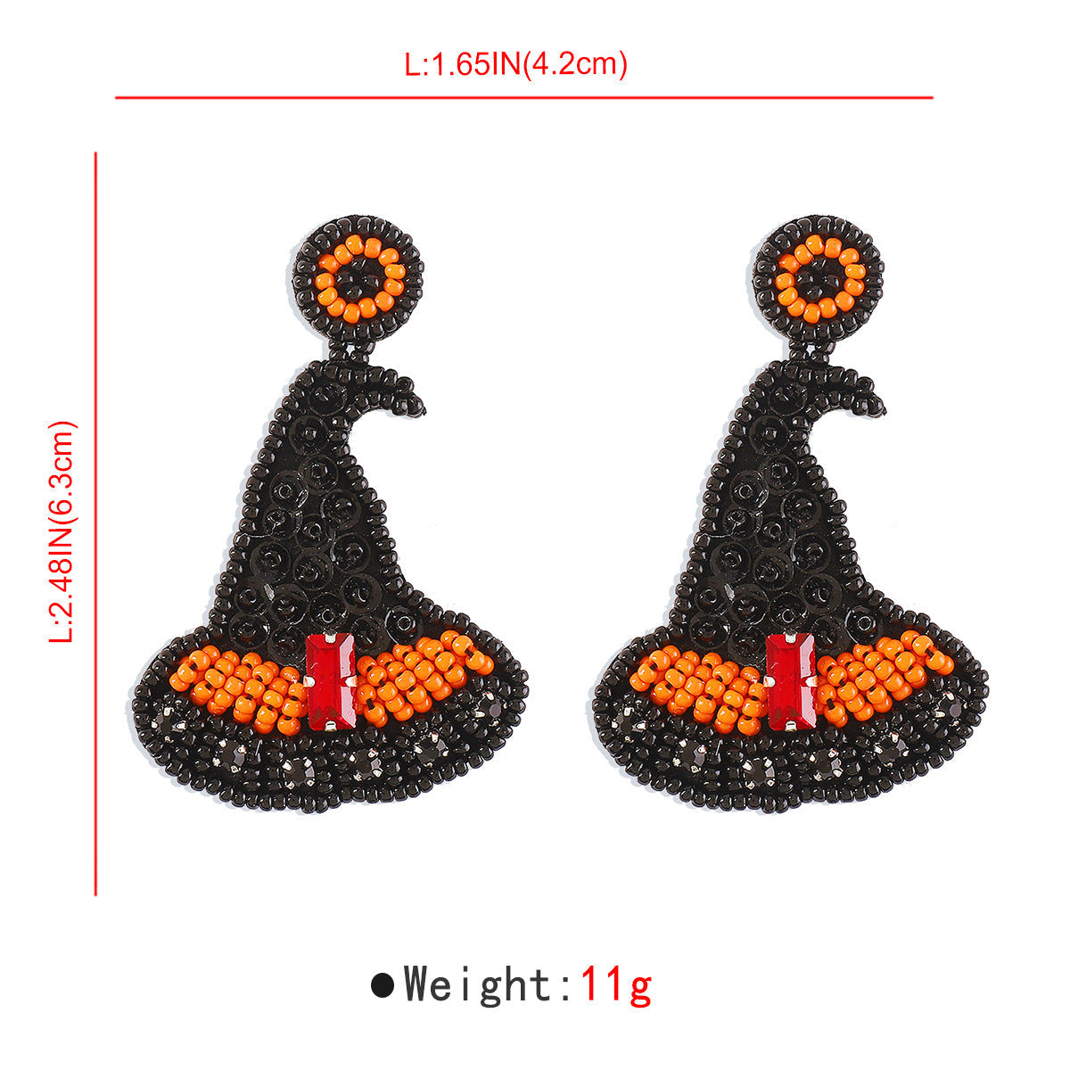 Halloween - Witch Hat Earrings