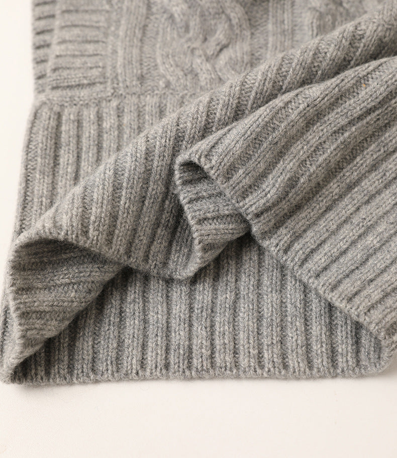 Arctic Embrace|Cashmere Hooded Beanie|All-Gender Style|Unmatched Comfort and Fit