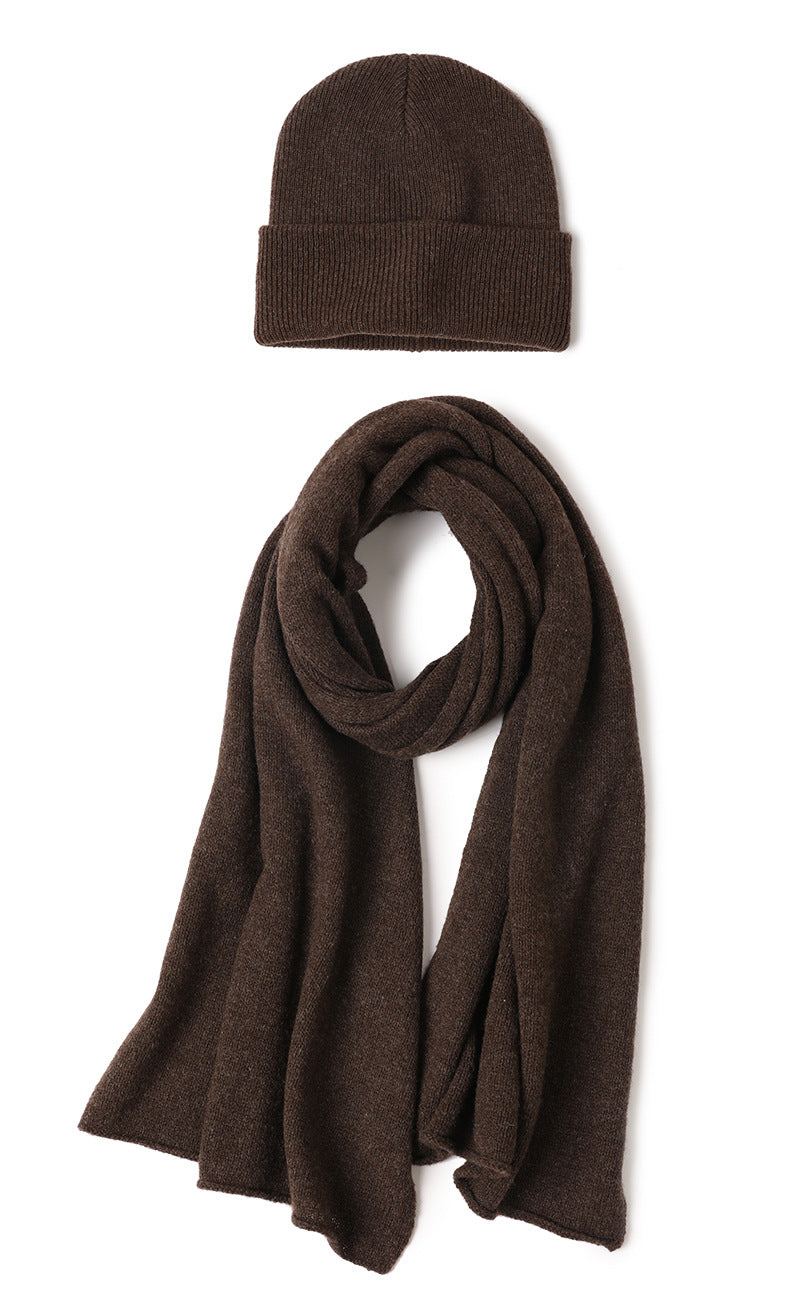 Luxe Winter Duo|Unisex Beanie and Scarf set|Wool and Yak Cashmere|Four Colours Available