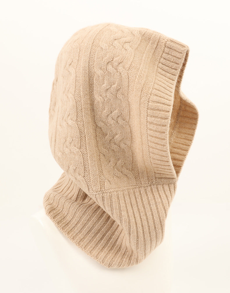 Arctic Embrace|Cashmere Hooded Beanie|All-Gender Style|Unmatched Comfort and Fit