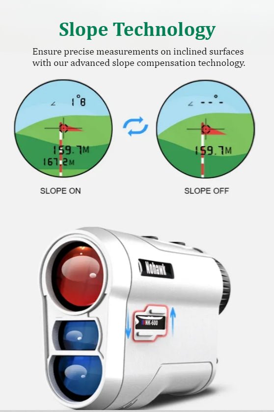 PantherSight Golf Rangefinder-Slope Technology-Ensure precise measurements on gradient surfaces