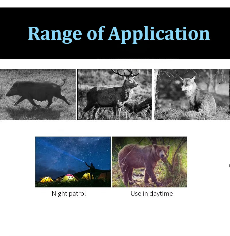 Wisdom View|Infrared Night Vision Binocular|Day and Night Use|magnification 3.5X to 7X

Our Infrared Night Vision Binoculars, expertly crafted in mainland China, are designed for a wide range of users, including hunting enthusiasts, outdoor adventurers, security personnel, and nature observers. These binoculars provide high-definition color imaging during the day and switch to infrared black-and-white imaging at night, ensuring reliable performance in all lighting conditions. 