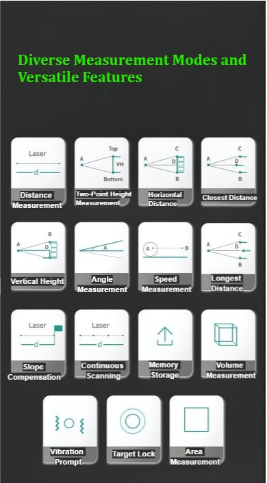 SharpEye_NP_Series_Golf_Laser_Rangefinder-Diverse Measurement Modes