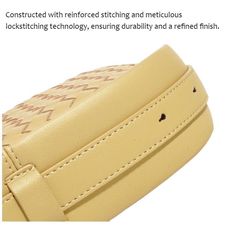 Woven Leather Bag-reinforced stitching and meticulous lockstitching technology