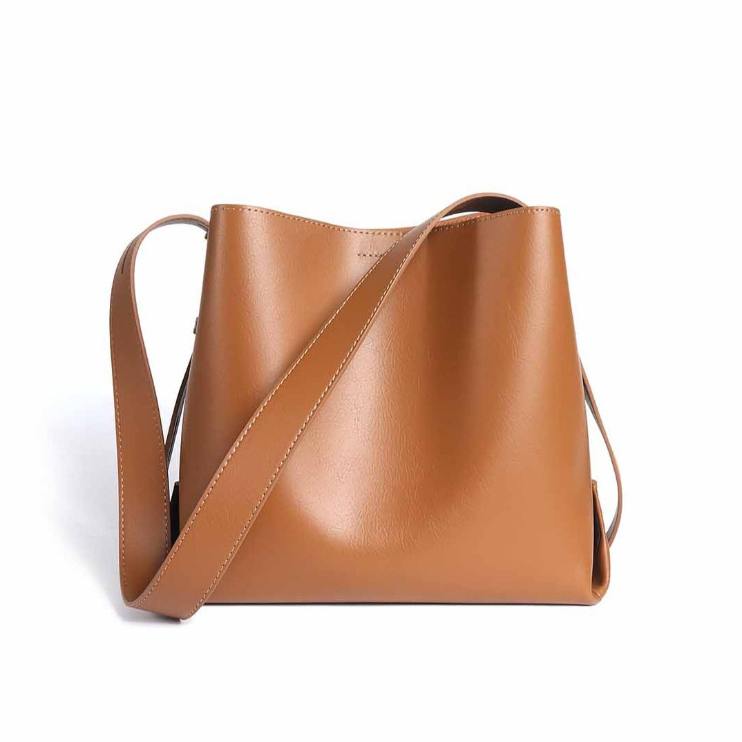 Exquisite Niche Light High-end Bucket Bag| Genuine leather|Tote Bag - Jin's Finds