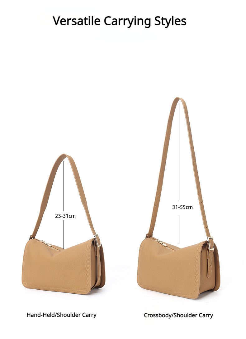 Petite Posh|Premium Full-Grain Cowhide|Shoulder Bag|Crossbody Bag|Medium Size - Jin's Finds