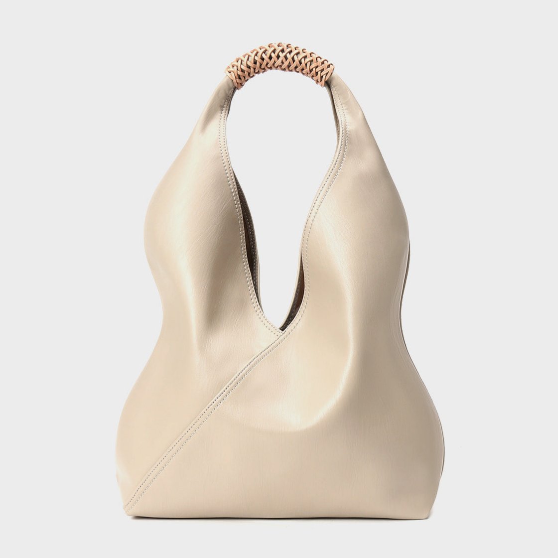 The Essential Enclave|Bucket Bag Masterpiece|Small Grain Cowide Leather-Mountain Grey Colour