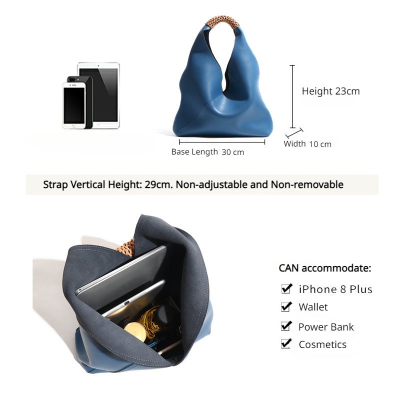 The Essential Enclave|Bucket Bag Masterpiece|Small Grain Cowide Leather-Our oversized bucket bag is a testament to understated elegance and practicality, designed with a soft yet vivid saturation that boasts a tactile, three-dimensional form exuding unique style.

Durability Meets Style: Non-Wrinkle Cowhide

Crafted from premium cowhide through a plant-based tanning process, the bag's body showcases the natural beauty of the leather while remaining crease-free and maintaining its shape even when fully loade